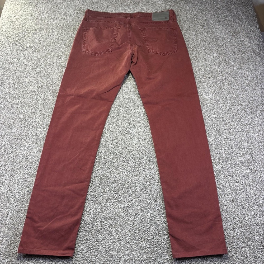 AG Adriano Goldschmied The Dylan Jeans Mens 30x34 Red Slim Skinny Stretch Denim